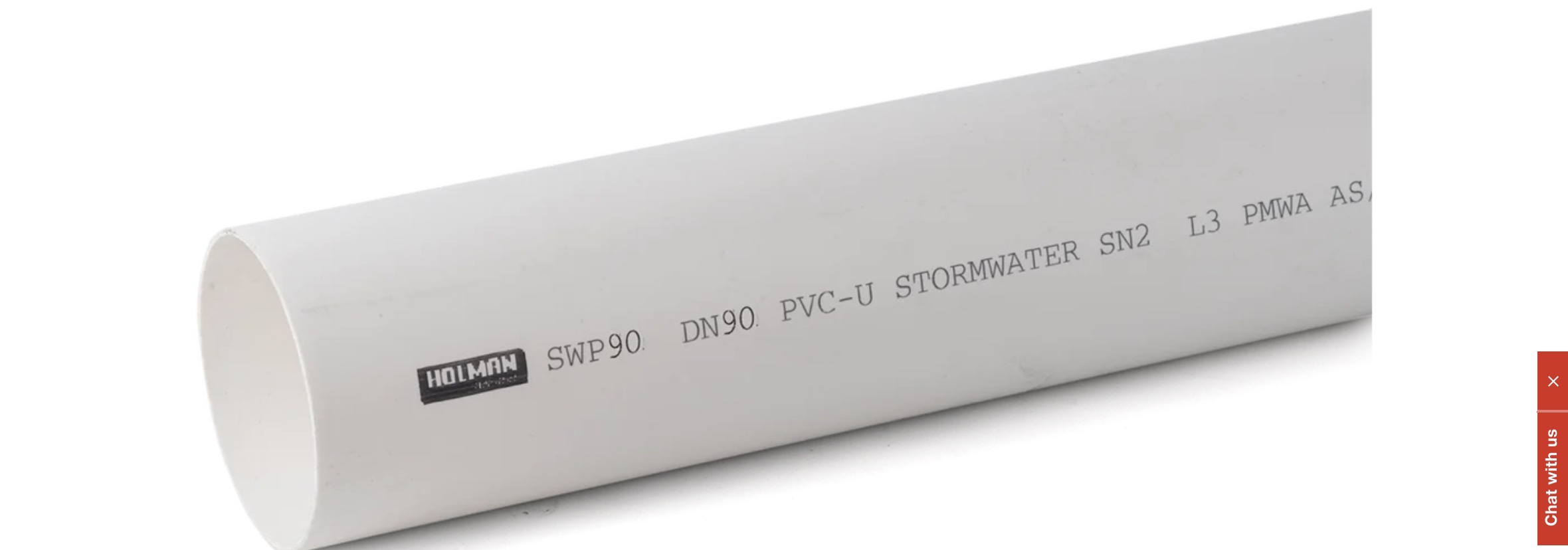Holman 90mm x 6m PVC Stormwater Pipe